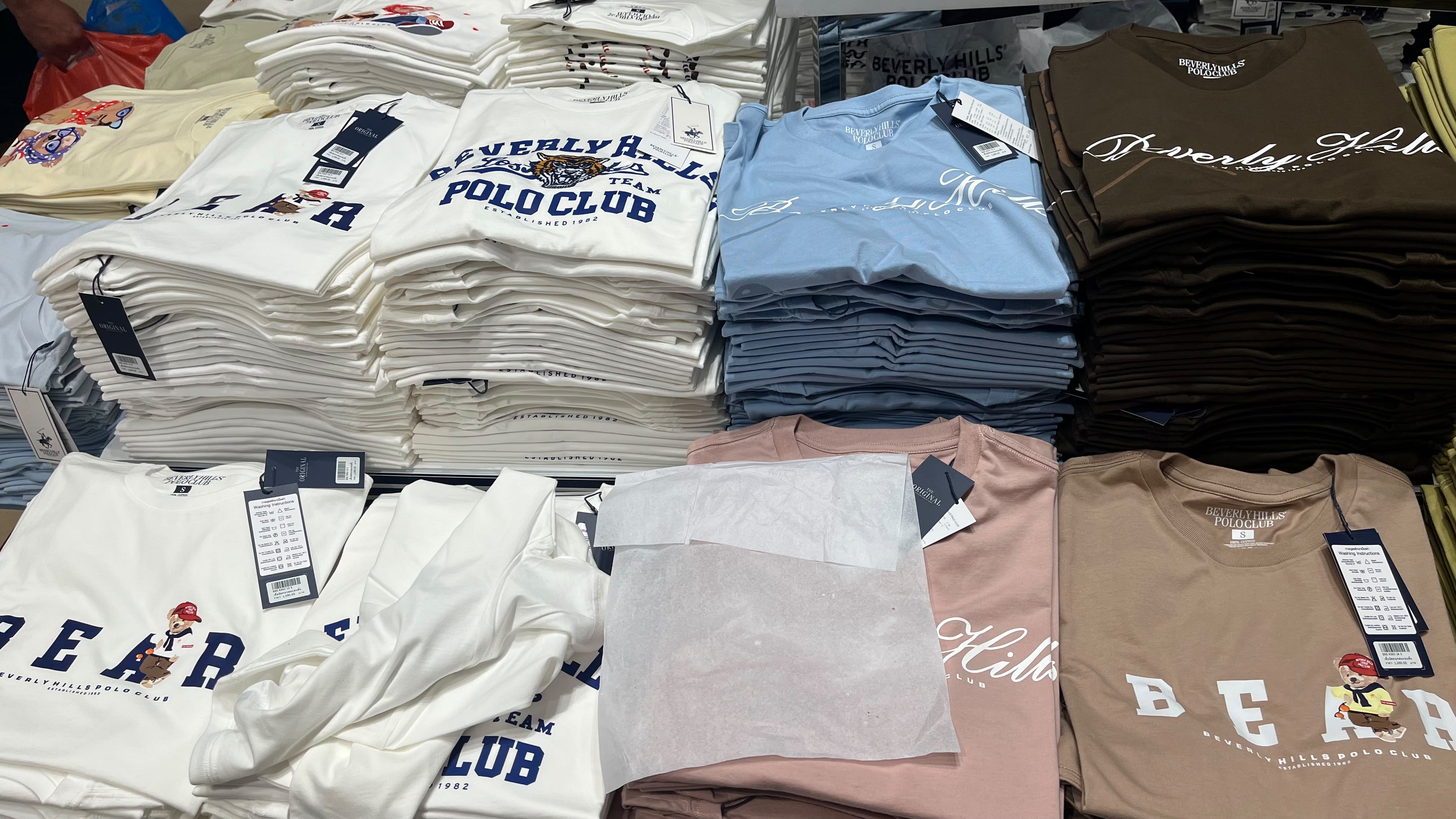 Beverly Hills Polo Club Pastel & Earth Tone T-Shirt Collection
