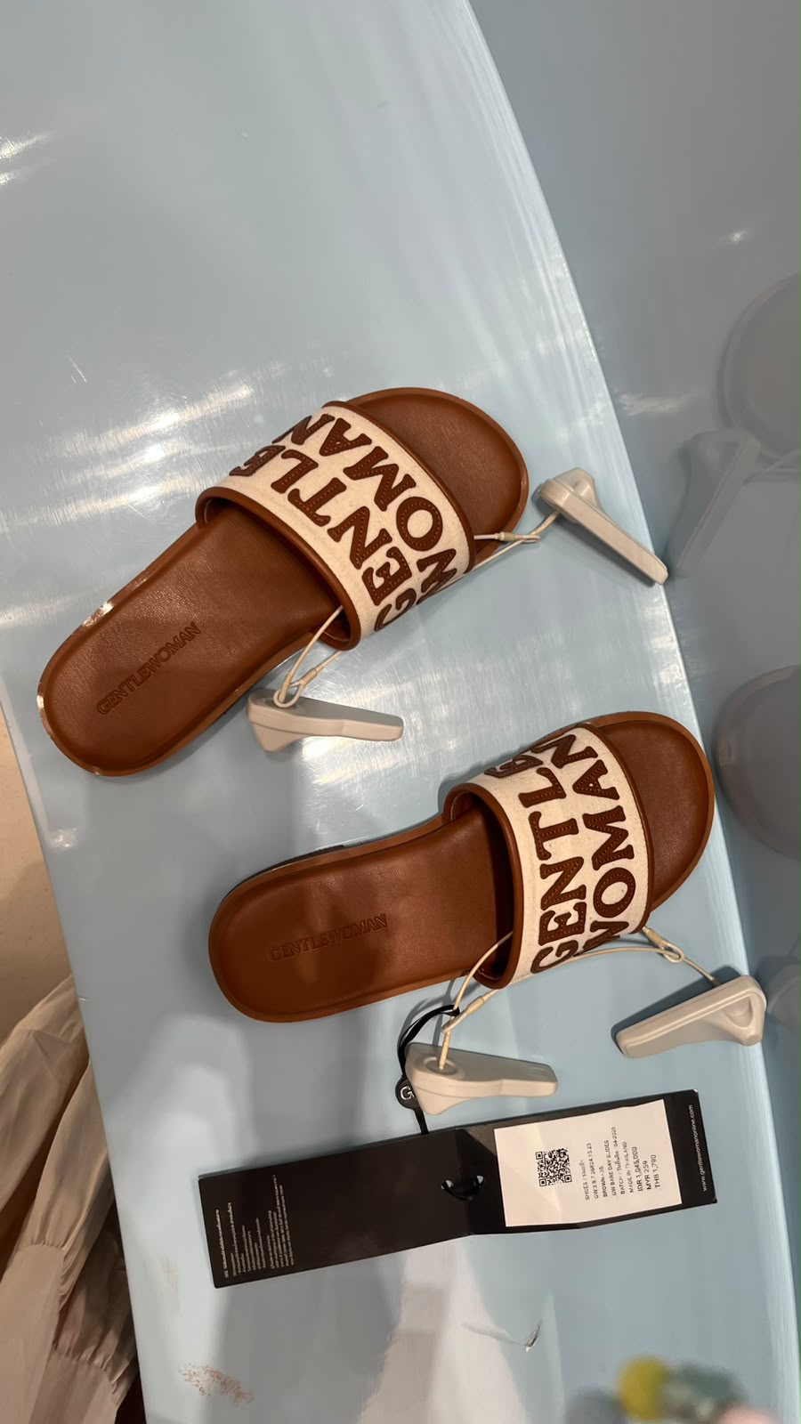 Gentle Woman Bare Slides Brown