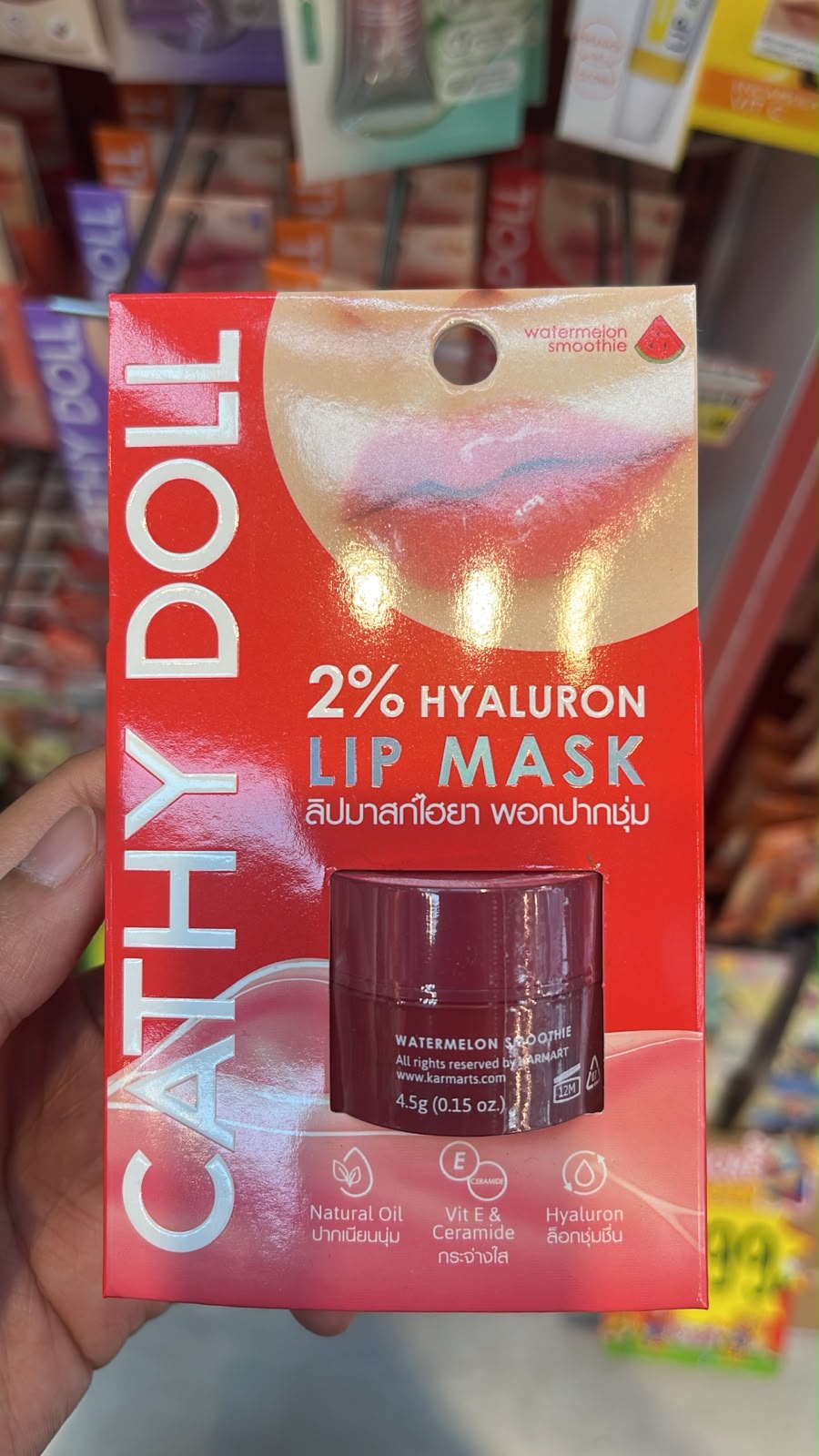 Cathy Doll 2% Hyaluron Lip Mask Watermelon Smoothie Bangkok