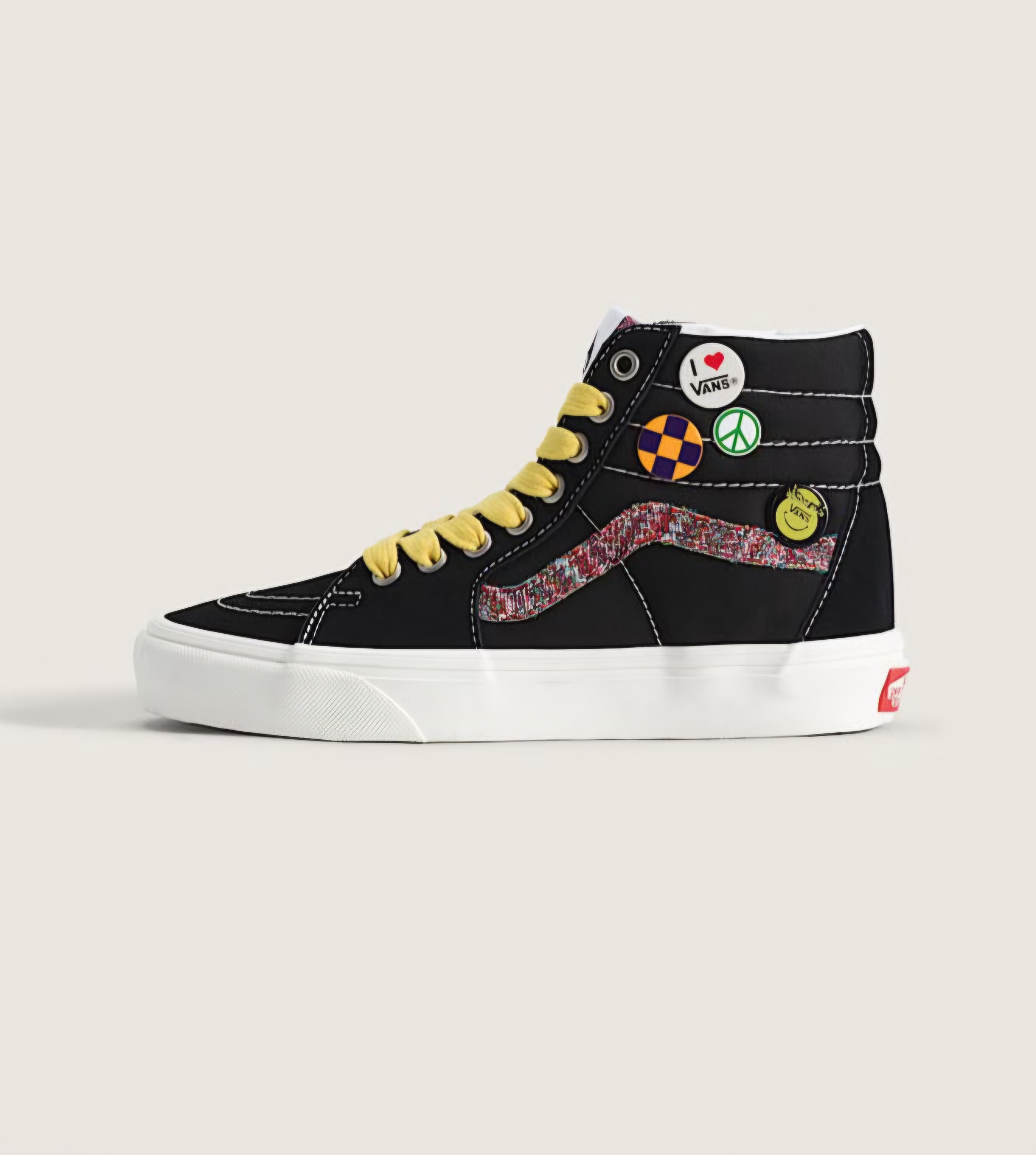 Vans Big Kids Sk8-Hi Shoe - "Pins & Patches" Edition